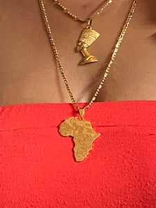 18K Gold/Silver Queen Nefertiti Necklace
