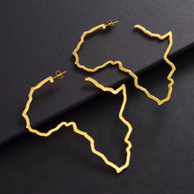 Load image into Gallery viewer, Motherland African Map Earrings
