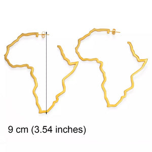 Motherland African Map Earrings