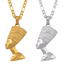 Load image into Gallery viewer, 18K Gold/Silver Queen Nefertiti Necklace
