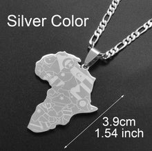 Load image into Gallery viewer, African Map Necklace
